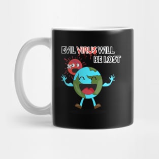 The earth vs coronavirus Mug